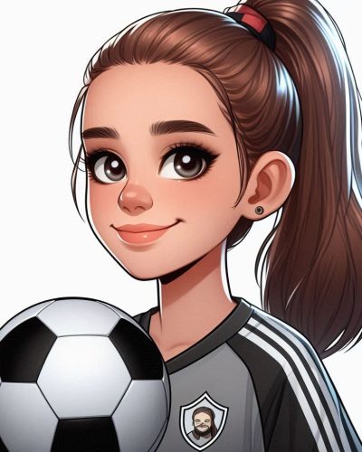 footballeuse enfant